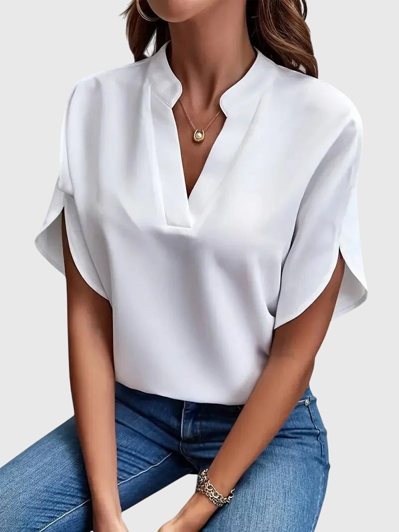Beatrix | Camicia V-Neck Morbida ed Elegante