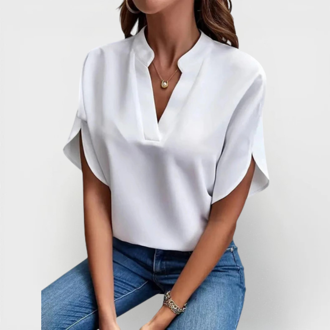Beatrix | Camicia V-Neck Morbida ed Elegante