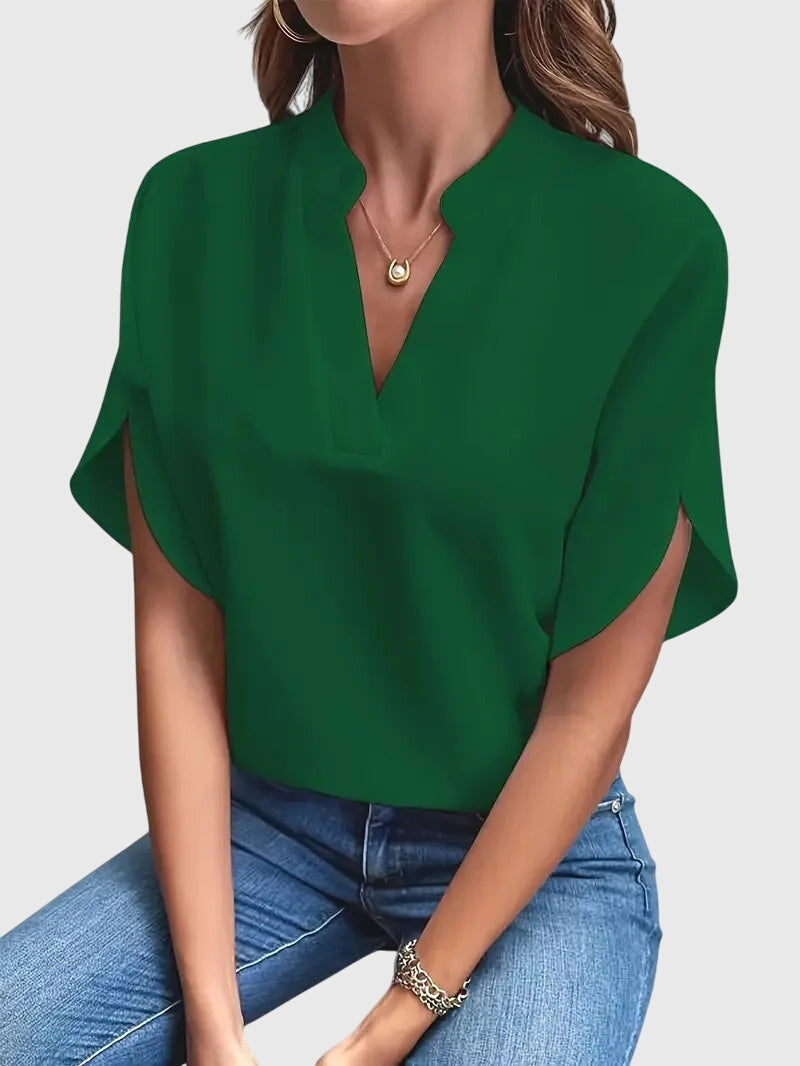 Beatrix | Camicia V-Neck Morbida ed Elegante