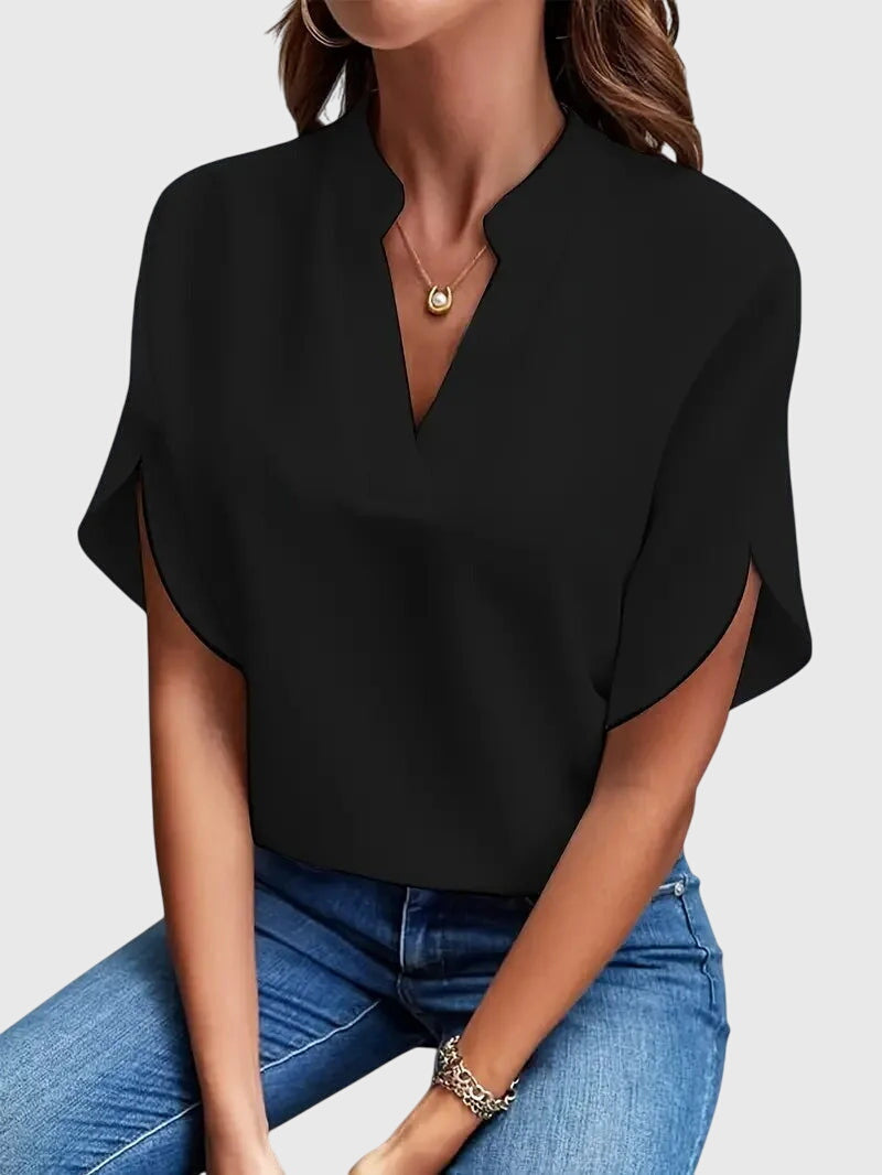 Beatrix | Camicia V-Neck Morbida ed Elegante