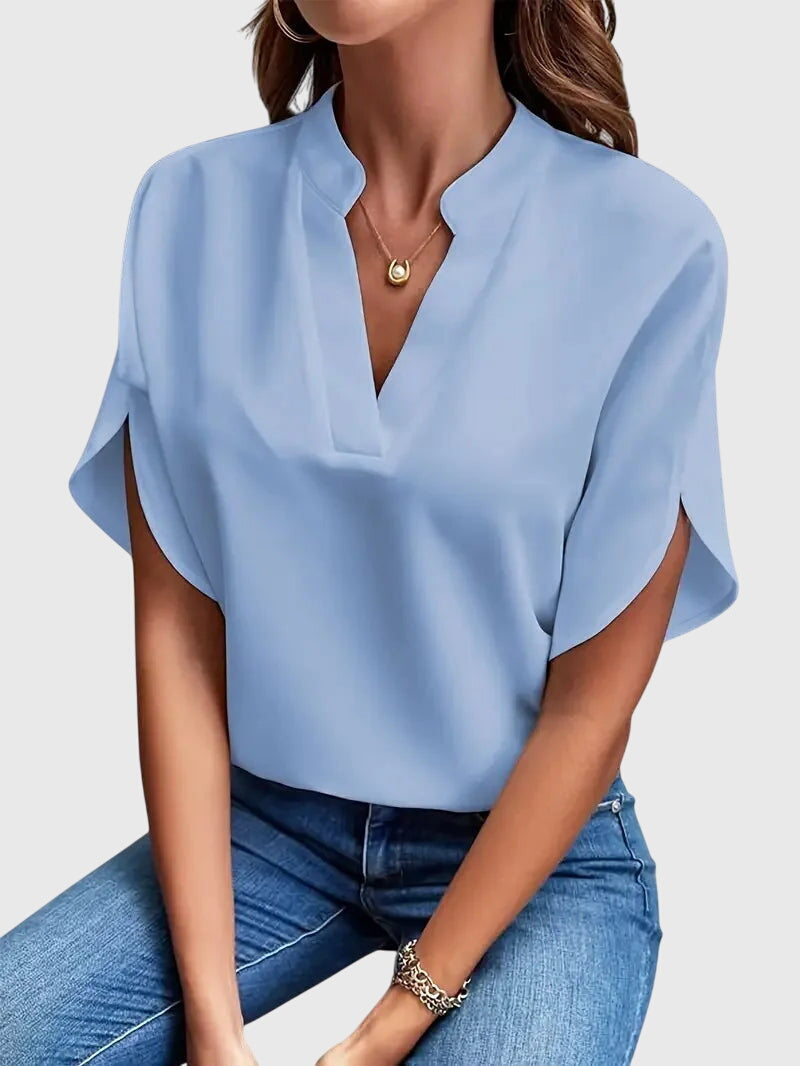 Beatrix | Camicia V-Neck Morbida ed Elegante