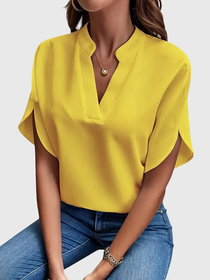 Beatrix | Camicia V-Neck Morbida ed Elegante