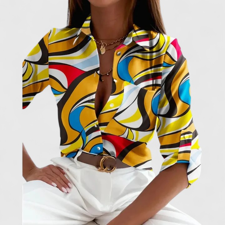 Lisette | Elegante Blusa a Maniche Lunghe