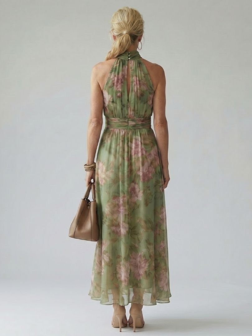 Mirelle | Abito Midi con Scollo All'americana