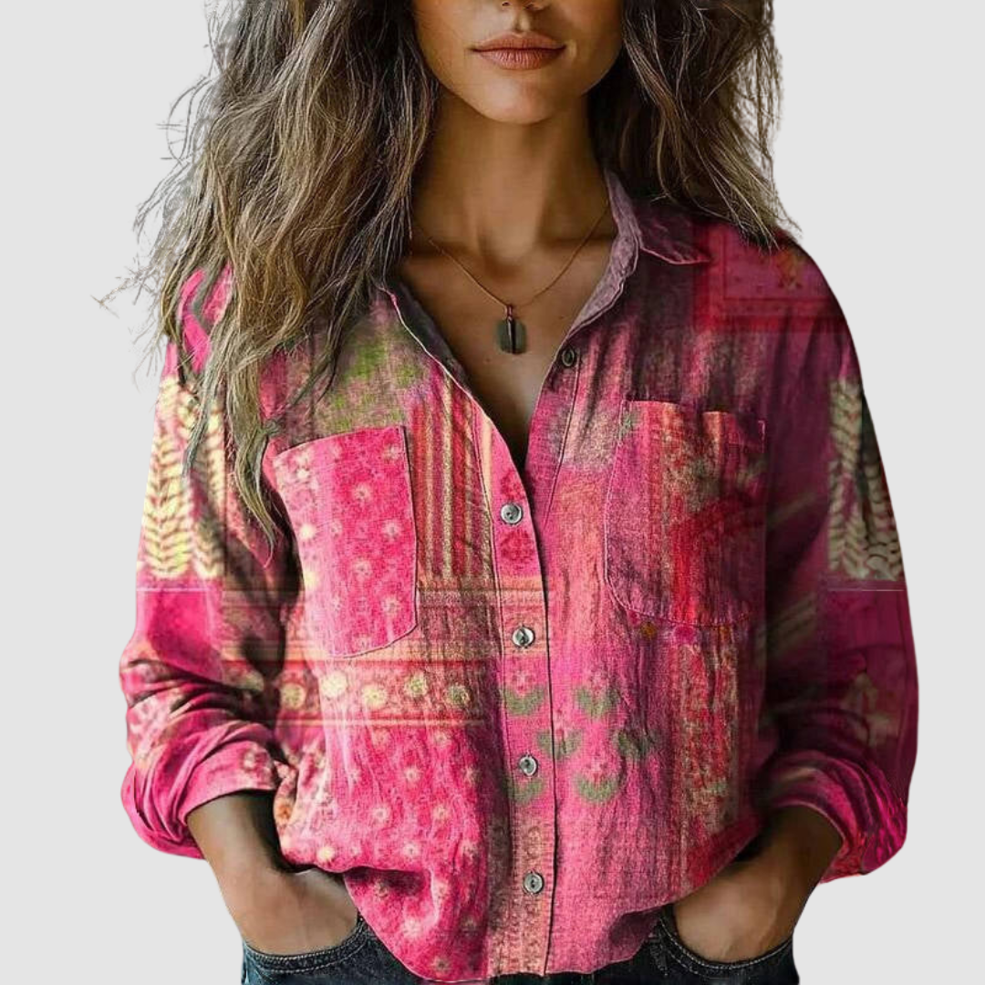 Morena | Blusa Stampata Vintage