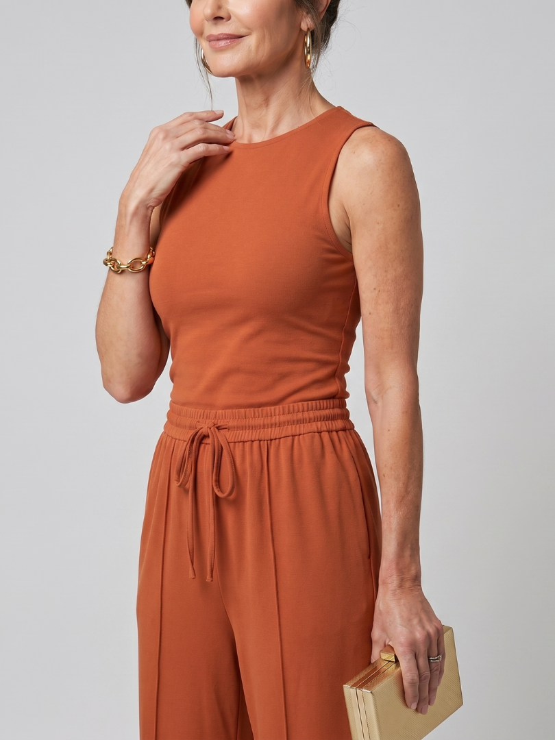 Valencia | Set di Pantaloni Larghe Senza Maniche