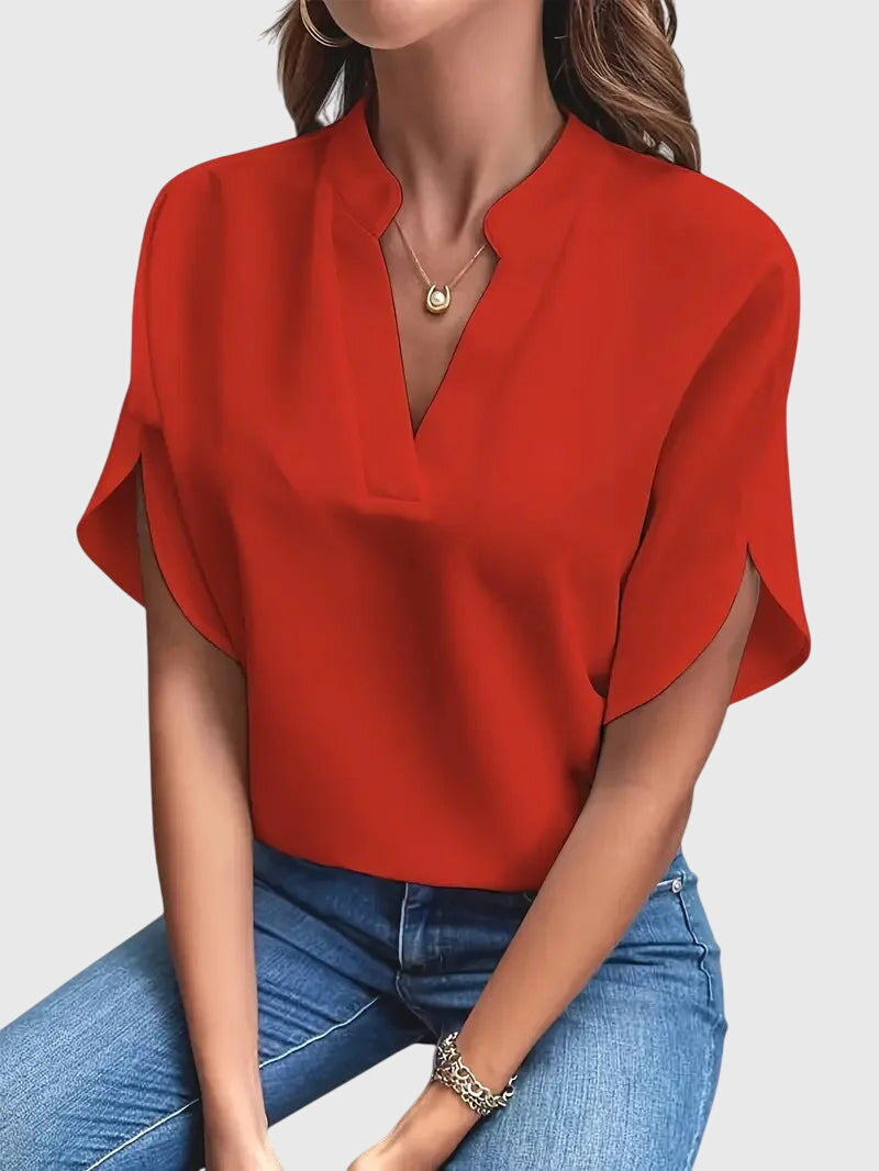 Beatrix | Camicia V-Neck Morbida ed Elegante