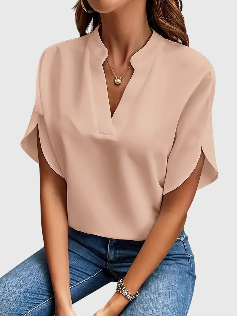 Beatrix | Camicia V-Neck Morbida ed Elegante