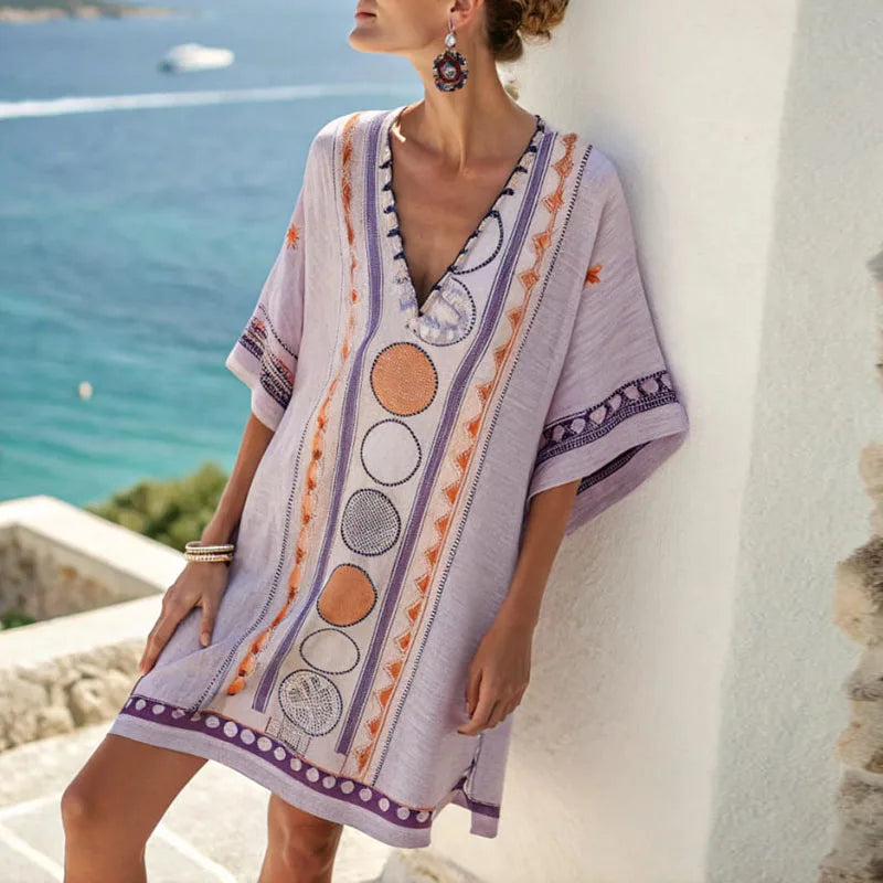 Esmee - Vestito da Spiaggia Elegante e Confortevole per uno Stile Estivo Senza Sforzo