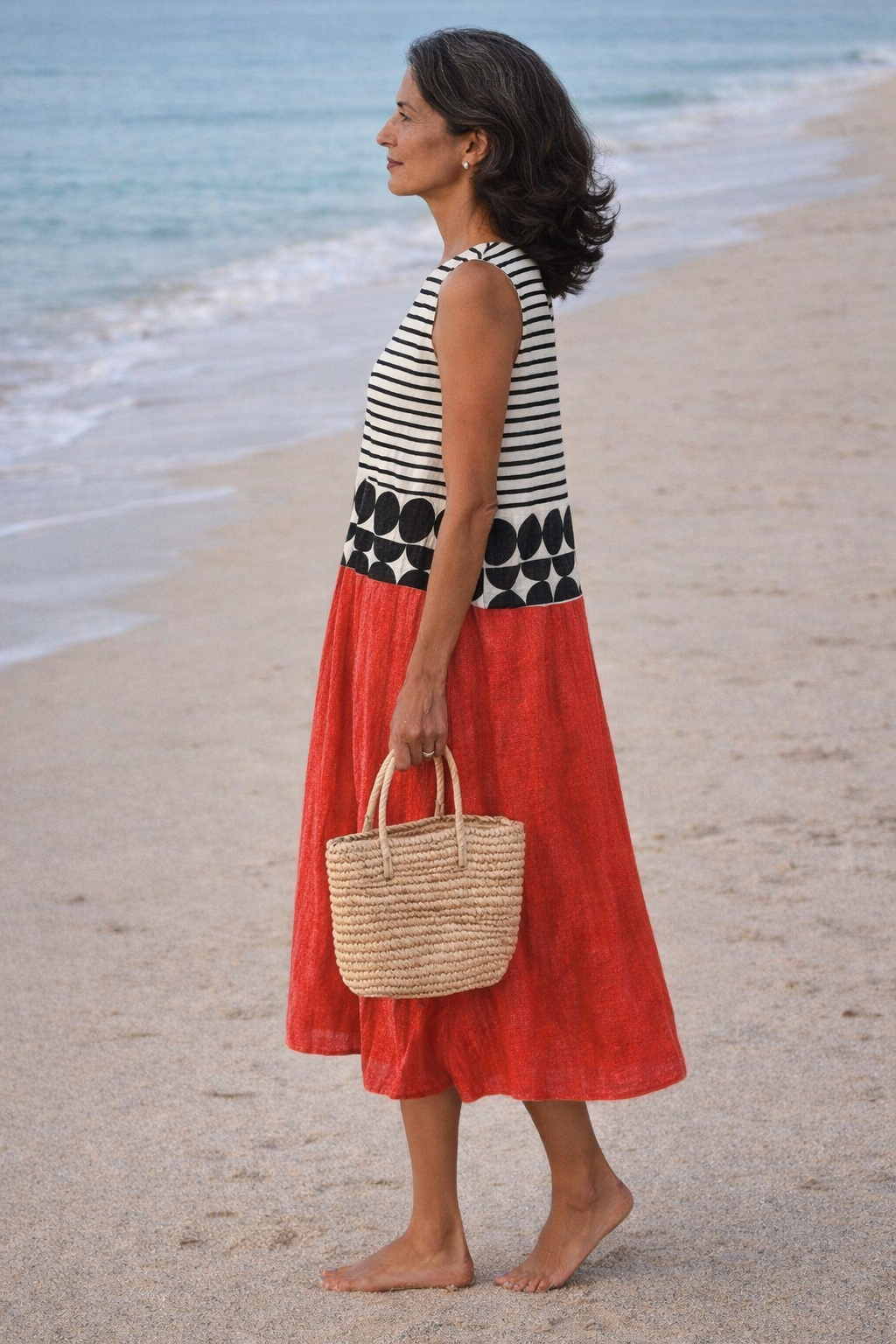 Juana | Vestito Midi a Righe