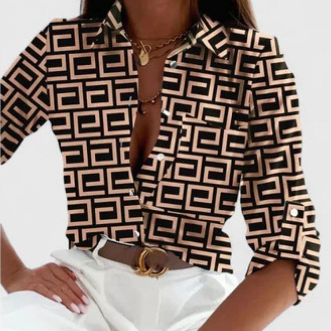 Lisette | Elegante Blusa a Maniche Lunghe