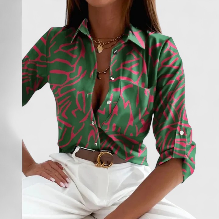 Lisette | Elegante Blusa a Maniche Lunghe