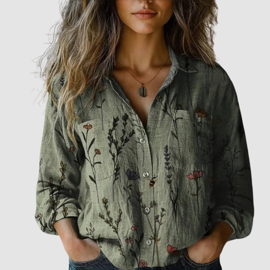 Morena | Blusa Stampata Vintage
