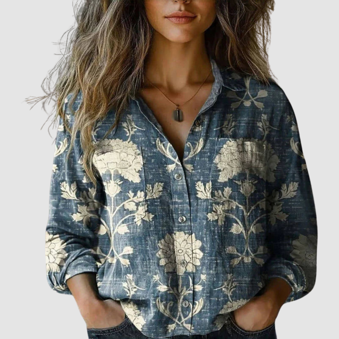 Morena | Blusa Stampata Vintage